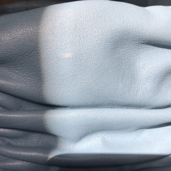 Donald J Pliner Blue Leather Bucket Bag - Picture 8 of 10